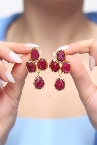 Orecchini laminato oro giallo Agata