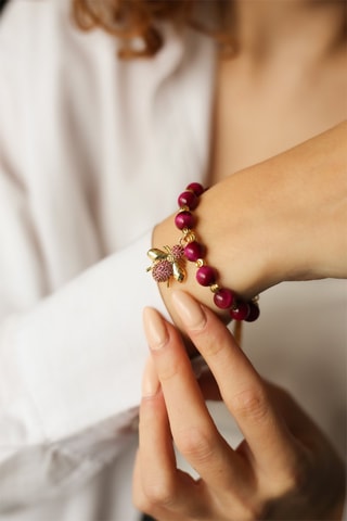 Bracciale - Occhi di tigre e zirconi