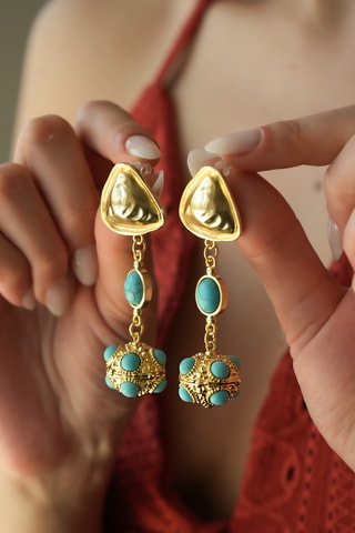 Boucles d'oreilles - Amazonites