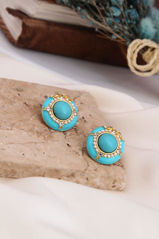 Orecchini - Turchese e zirconi