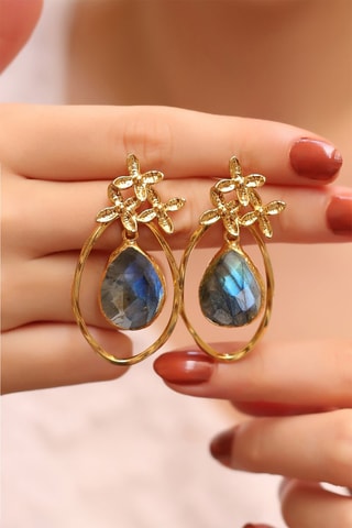 Orecchini Bronzo e labradoriti