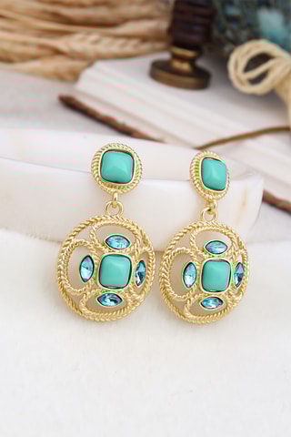 Orecchini - Amazzoniti e zirconi