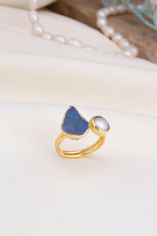 Anello - Perla coltivata e ametista