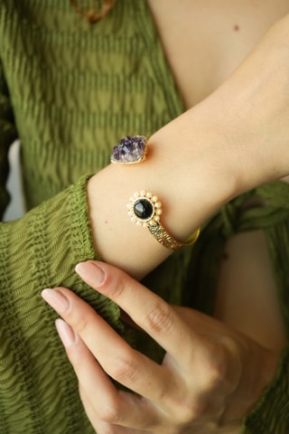 Bracciale bangle - Ametista