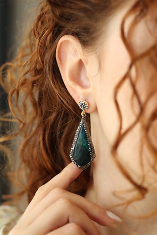 Orecchini - Placcato oro giallo e lapislazzuli