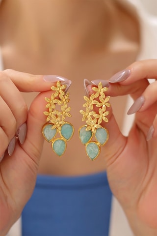 Boucles d'oreilles Amazonites