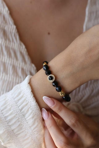 Bracciale - Onici e zirconi