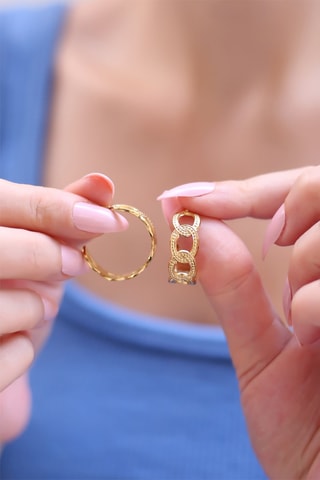 Boucles d'oreilles Doré