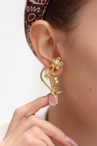 Orecchini Quarzo rosa