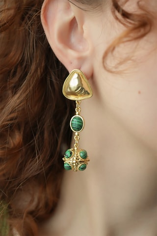 Orecchini - Malachiti