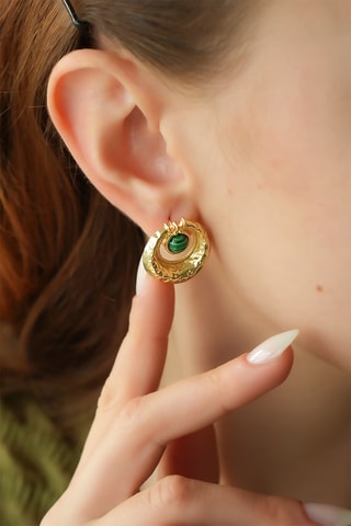 Orecchini - Malachiti