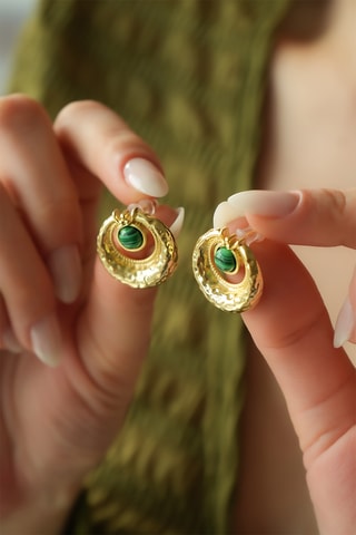 Orecchini - Malachiti