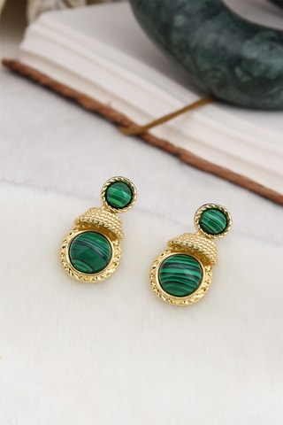 Orecchini - Malachiti