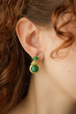 Orecchini - Malachiti