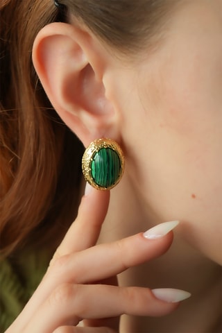 Orecchini - Malachiti