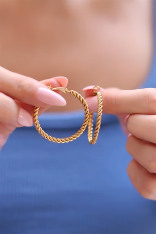 Orecchini a cerchio - Dorato