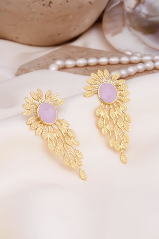 Boucles d'oreilles - Quartz rose