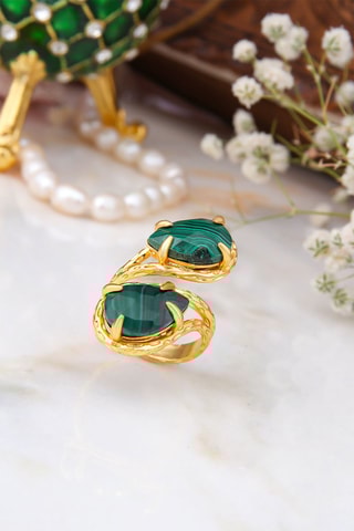 Anello laminato oro giallo - Agata