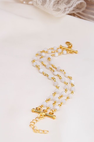 Bracciale multifilo - Pietre di luna