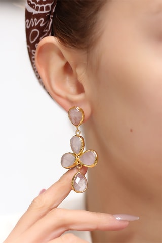 Orecchini Quarzo rosa