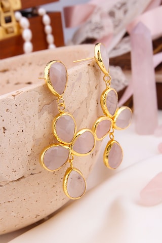 Orecchini Quarzo rosa