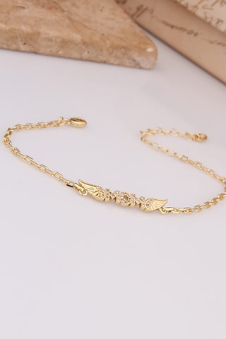 Bracciale - Placcato oro giallo e zirconi