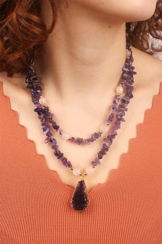 Collana 2 giri - Ametiste 