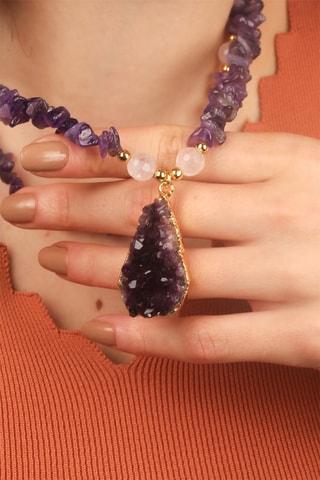 Collana 2 giri - Ametiste 