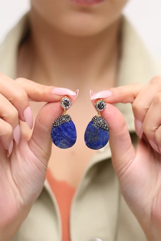 Boucles d'oreilles Lapis-lazulis