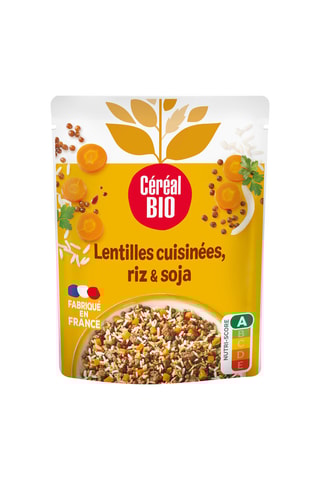 5 x Trio lentilles, riz et soja - 250 g