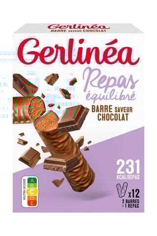 3 x 12 barres repas chocolat - 372 g
