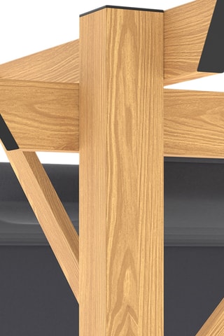 Pérgula com teto retrátil e 4 estores Marina - 3 x 4 m