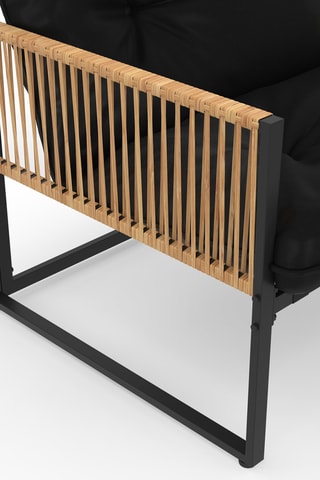 Conjunto de jardim de canto Ozéa - 12 lugares - Tecido impermeável