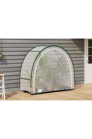 Estufa de inverno meia-lua para terraço - 200 x 80 x 170 cm