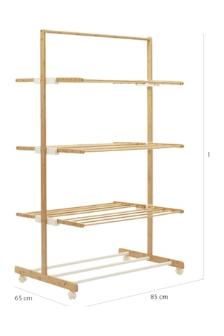 Estendal 3 níveis dobrável - 85 x 150 x 65 cm - 22 m para estender a roupa