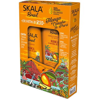 Coffret Champô e condicionador Manga e Castanha - Cabelos secos e estragados - 2 produtos