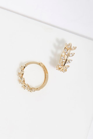 Orecchini a cerchio Couronne Tressée - Oro giallo