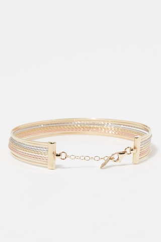 Pulsera Fabiola - Oro amarillo, oro rosa y oro blanco