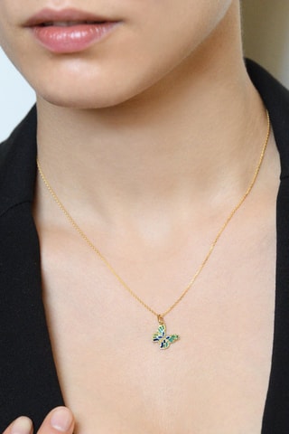 Colgante Papillon lumineux - Oro amarillo