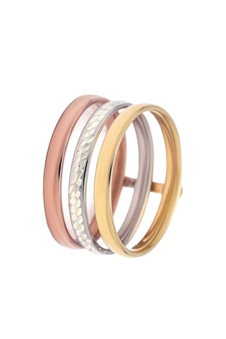 Anillo Prestige - Oro tricolor