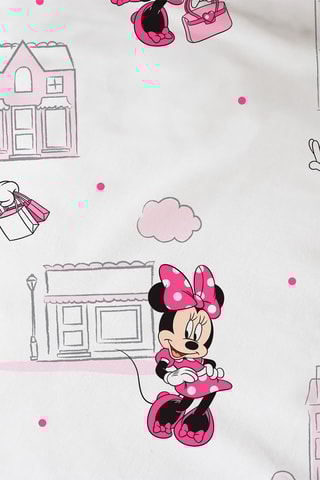 Lenzuolo sotto Minni Disney - 90x190/200cm - Rosa e bianco