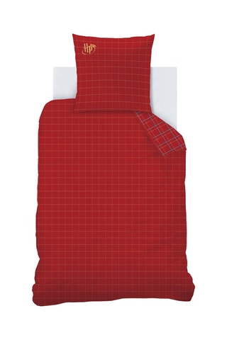 Parure copripiumino Harry Potter in cotone 155 fili/cm² - Rosso