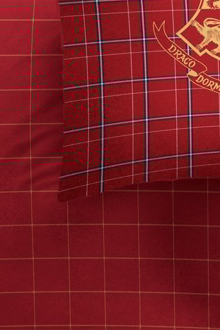 Parure copripiumino Harry Potter in cotone 155 fili/cm² - Rosso