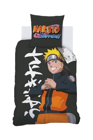 Parure copripiumino Naruto - Grigio scuro - 140 x 200 cm