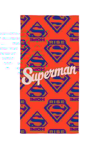 Telo mare Superman Justice League DC Comics - Arancione e blu - 75 x 150 cm