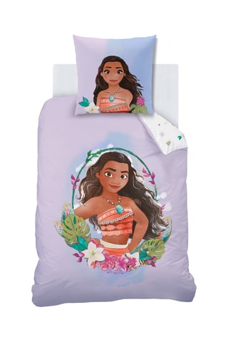 Parure copripiumino in cotone Oceania, La Leggenda del Confine del Mondo Disney - Lilla e bianco