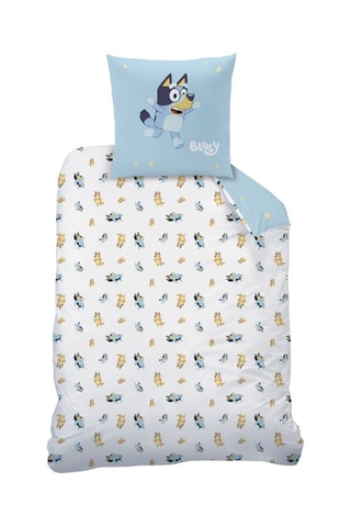 Parure copripiumino in cotone Bluey  - Celeste