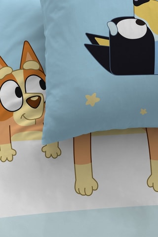 Parure copripiumino in cotone Bluey  - Celeste