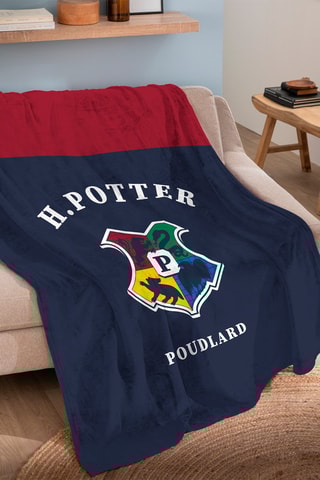 Plaid Harry Potter - 
Blu e rosso