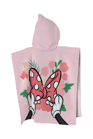 Mantellina da bagno con cappuccio Disney Home Minni - Rosa